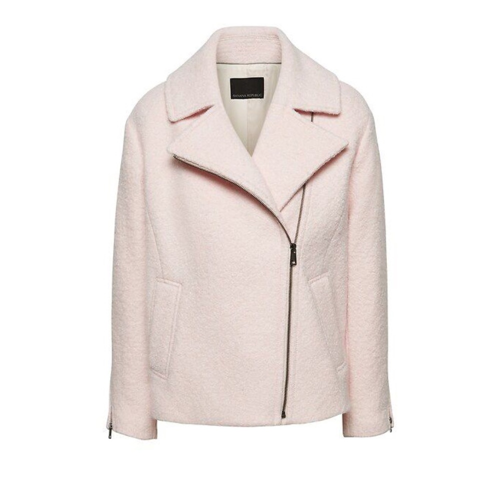 Banana Republic wool cocoon moto jacket, NWT